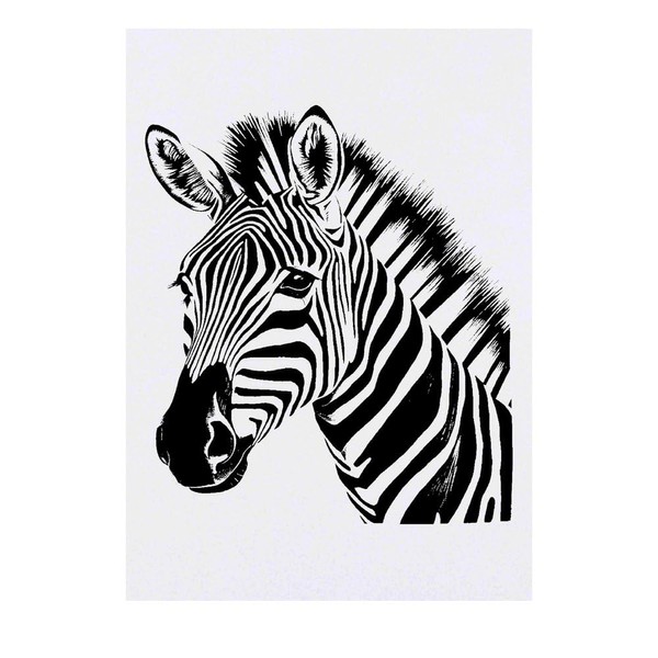 Azeeda 'Zebra' Temporäres Tattoo - Hautfreundlicher & Ungiftiger Abziehbild ·