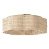 Glmthux Caged Ceiling Fan with Lights, Flush Mount 20" Boho