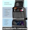 Fosmon Hanging Travel Toiletry Bag, Compact Toiletries Organizer, Cosmetic Makeup