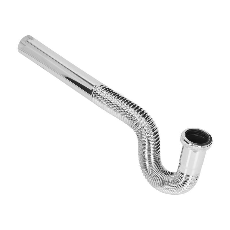Brass Flexible P Trap Pipe Corrugated Decorative No Odor Bendable