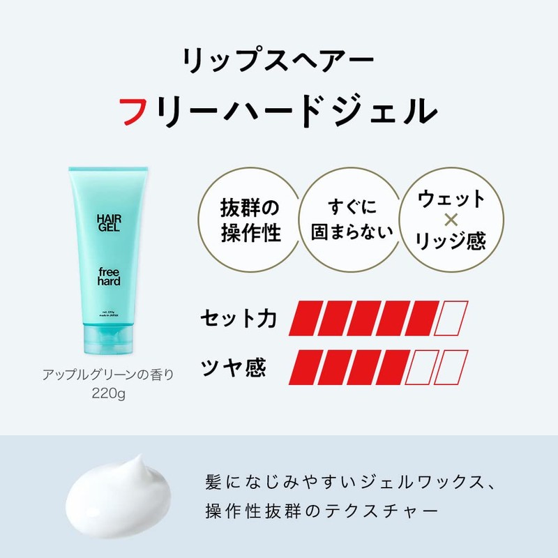 Lips Free Hard Gel 220g Men Women Wet Gloss Hair