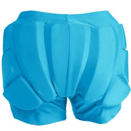 Reomoto Kids Hip Bone Protection Pads Shorts - EVA 3D Padded for Teenagers, Youth, Adults (Blue, L)