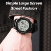 Men Digital Sports Watch Waterproof Alarm Countdown Dual Time Zone