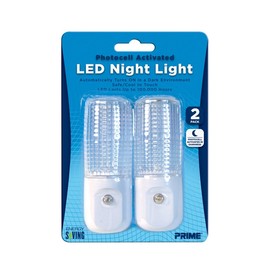 Prime Wire & Cable NLAE332P Automatic Night Light White LED, 2-Pack