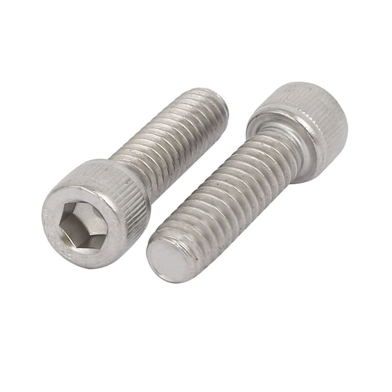 Sourcingmap 1/4"-20 x 7/8" 304 Stainless Steel Full Thread Hex