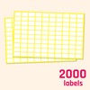 13 x 8 mm, 2000 Pack, Matte White Sticky Labels