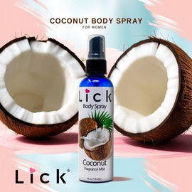 LICK Coconut Scented Body Spray – Creamy Fragrance Mist for Daily Refresh – 4 fl oz