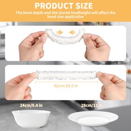 200 Bowl Covers Bread Proofing Large Elastic Reusable Plastic Wrap for Food Storage Baking Rising Sourdough Meal-Prep Fermentation Shower Caps BPA-Free Keep Food Fresh