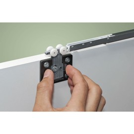 HAWA Clipo 26/36 Damping System (Sliding Door Fitting), Door Damper for 2 Sliding Doors up to 26 kg