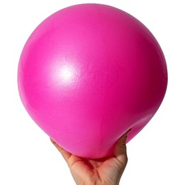TRIXES Pink Pilates Ball Exercise Exercise Ball Made of PVC Foam Yoga Workout Gym Exercise 20 cm Diameter