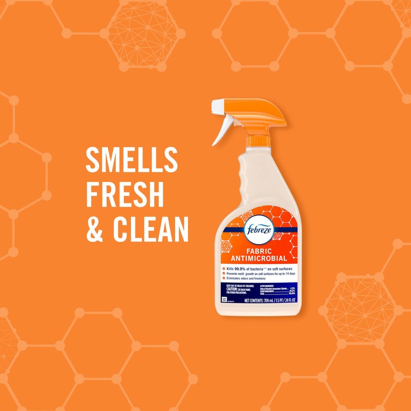 Febreze Fabric Spray, Odor Eliminator for Strong Odor, Sanitizing and