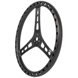 JOE'S 15" DISHED STEERING WHEEL, BLACK
