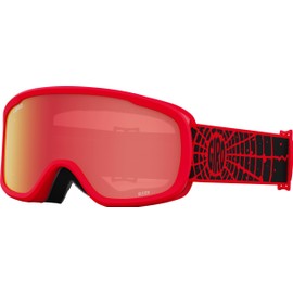 Giro Buster Goggle Red Solar Flair Strap with Amber Scarlet Lens
