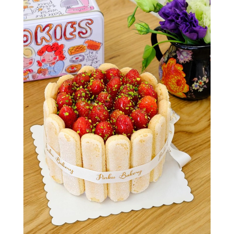 qiqee White 12 Inch Wave Cake Boards 15-Packs Squares Base