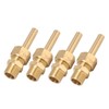 4 PCS Water Fountain Nozzles Pure Copper Large Hexagonal Direct