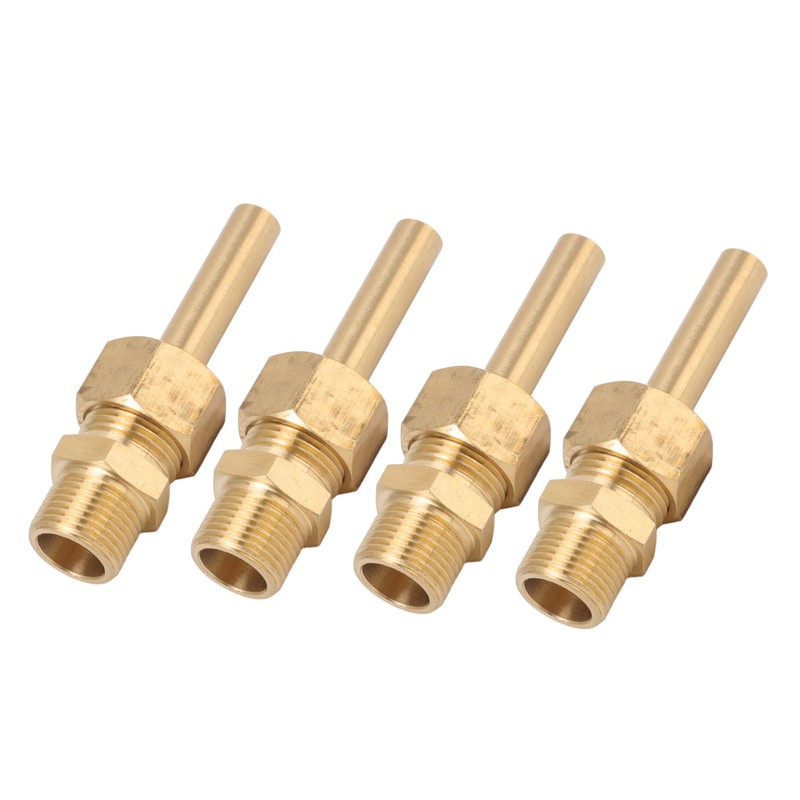 4 PCS Water Fountain Nozzles Pure Copper Large Hexagonal Direct