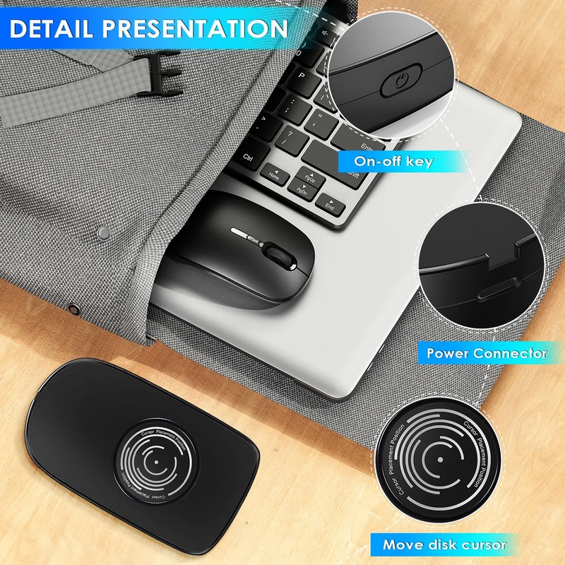 Dasing Physical Mouse Jiggler USB Mouse Mover Randomly Mouse Movement