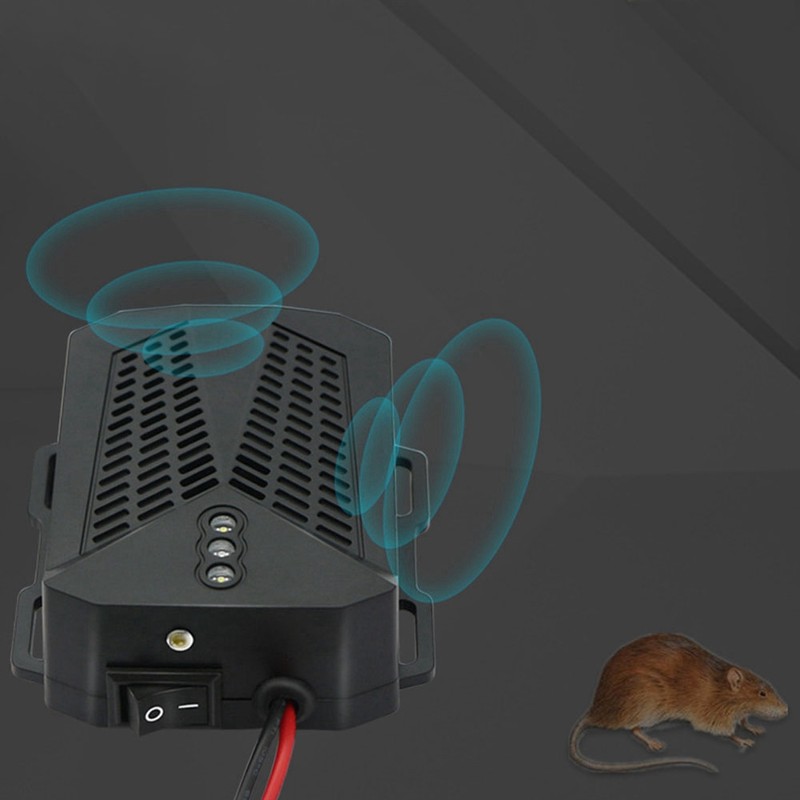 12V LED Strobe Light Electronic Ultrasonic Mouse Repeller with Intelligence