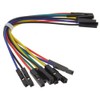 kenable Jumper Cables Female to Female Colour Coded 15cm [10