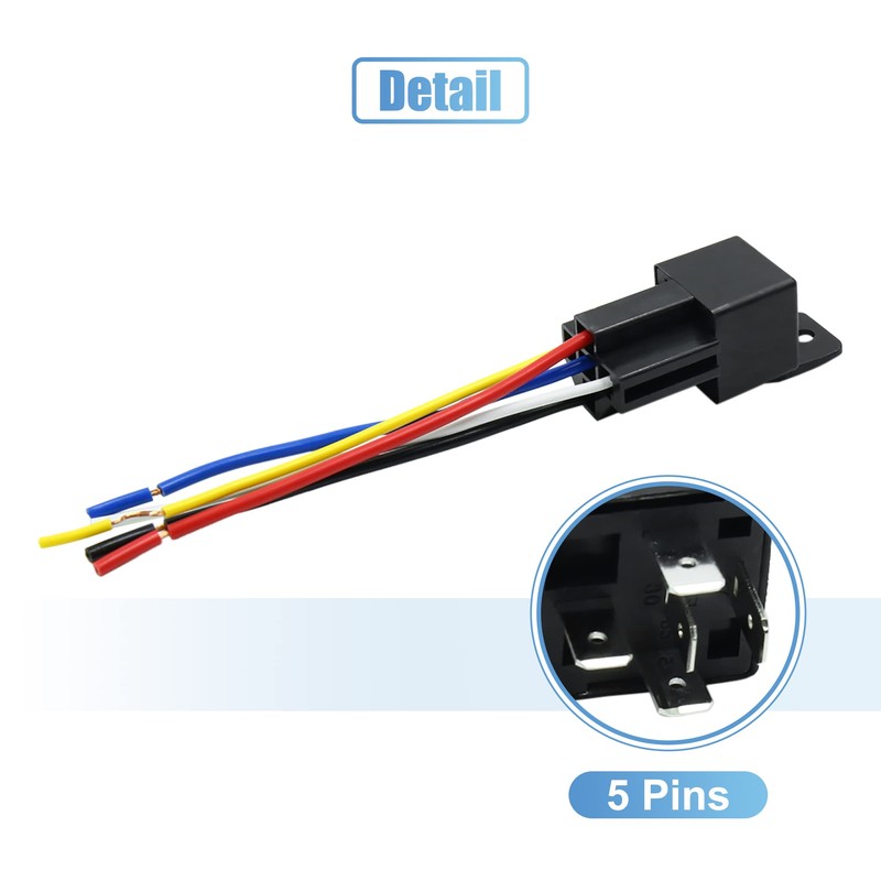uxcell 3pcs JD-2912 5 Pin DC 36V 40A Universal Car