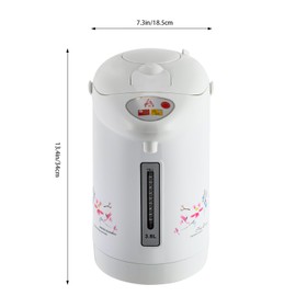 White Electric Kettle 3.8 L Hot Water Dispenser 750w Keep Warm Hot Water Boiler with Visualization Window Stainless Steel Coffeepot for Homes, Shopping Malls, Coffee Shops, Restaurants