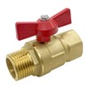 Joywayus Brass Garden Hose Shut Off Valve Full Flow, 3/4"GHT