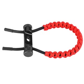 QANYEGN Bow Wrist Sling, Composite Wrist Rope, Adjustable Wrist Rope Polyester Braided Strap Cord (Red)