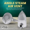 Radiator Air Valve 1/8" Angle Steam Air Vent #H40, Chrome