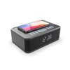 Lenoxx Wireless Charging Wireless Technology Alarm Clock - Black, Sleek