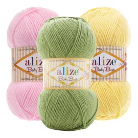Alize Baby Best Paq De 3 Ovillos 100g C/u Estambres Erika