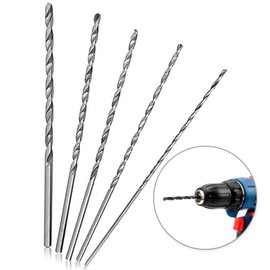 5 PCS Long Wood Drill Bits, Extra Long Drill Bits 150mm High-Speed Steel Drill Bits Set, Auger Twist Drill Bits Metal Drill Bit Kit for Metal Woodwork Plastic Aluminum Alloy - Diameter 2/3/3.5/4/5mm