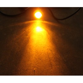 4 Red + 4 Amber LED 2" Round Clearance/Side Marker Light Kits with Light and Grommet Truck Trailer RV Pack of 8