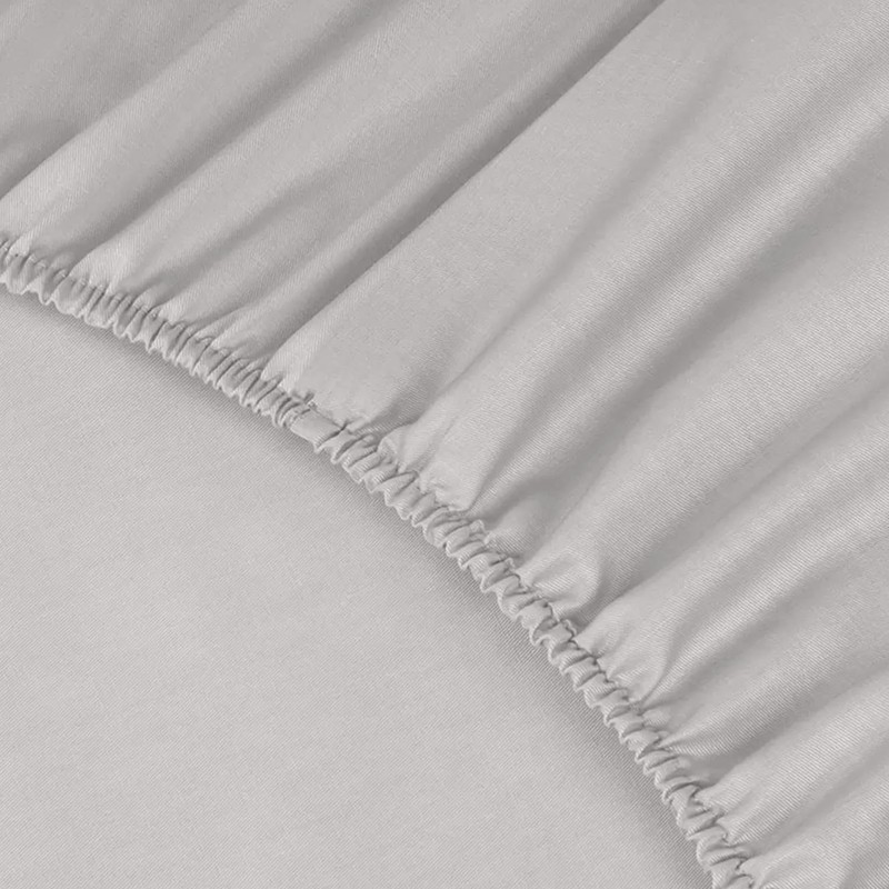 Imperial Rooms Double Fitted Sheet Grey - Extra Deep 16"/40CM