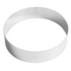 Paderno 47534 Tortenring, Tortenform, für Backen, Gebäck, Moussekuchen Edelstahl, Spülmaschinenfest,