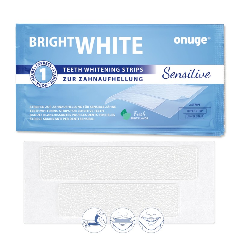 Onuge Bright White Teeth Whitening Strips - Whitening Strips -