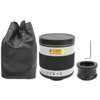500mm F6.3 Telephoto Manual Focus Mirror Lens with Adapter Ring