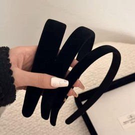 Black Headbands for Women Non Slip Trendy Headbands for Women' s Hair Velvet Headband for Girls Padded Head Bands Womens Fashion Hair Accessories