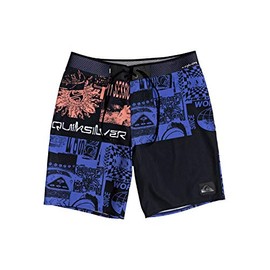 Quiksilver Men's Highline Rave Wave 19 Boardshorts,32,Black
