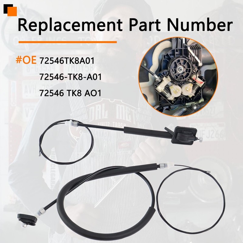 AFEISOL 72546TK8A01 Power Sliding Door Cable Motor Kit Compatible with
