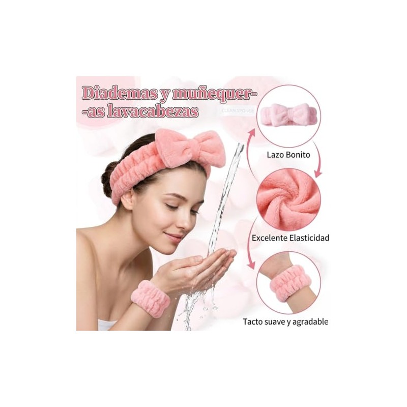 20 Piezas Set de Esponjas Faciales Maquillaje para Mujer