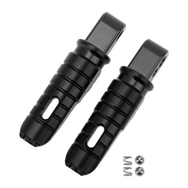 Motorcycle Rear Passenger Footpegs Footrests Pedals CNC Aluminum Alloy Replacement for SUZUKI GSX250R 2018‑2022 Black