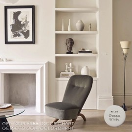 soto White All-In-One House + Furniture Paint, Satin Finish (No. 06 Gesso White) — 1 Pint of Paint for the Whole House; Wall, Furniture, Cabinet…