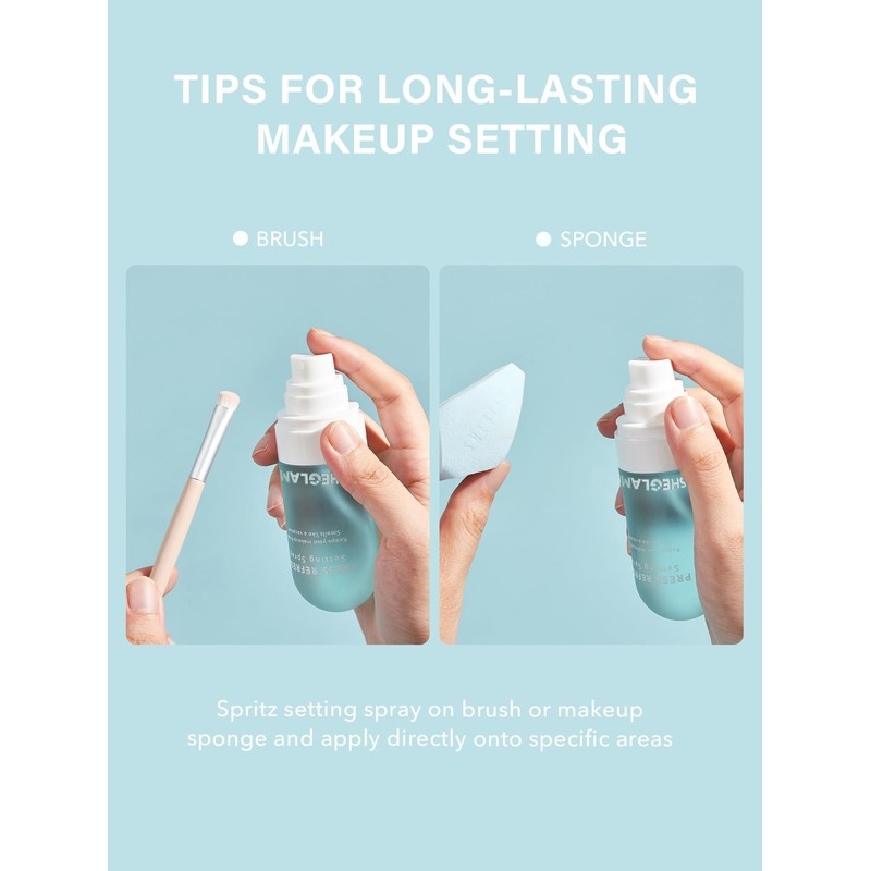 SHEGLAM Press Refresh Setting Spray Moisturizing Long Lasting Makeup Setting