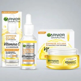 Kit Sérum Y Crema Fps30 Antimanchas Con Vitamina C Garnier