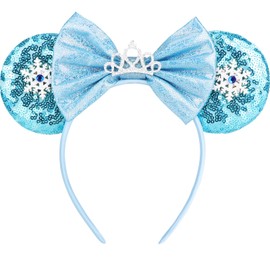 DRESHOW Mouse Ears Bow Headbands Glitter Party Decoration Cosplay Costume for Girls & Women