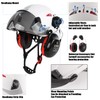 Safety Helmet Hard Hat and Ear Protection, ANSI Z89.1 Approved