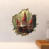 Parent and Child Gnome Reading - Wall Hole 3D Wall