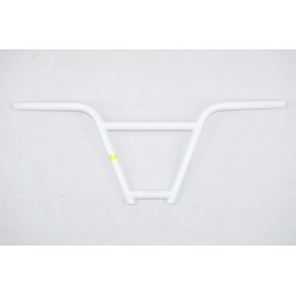Professional R4 BMX Tall 4 Piece 4130 Chromoly Handlebar 9.5" Rise (White)