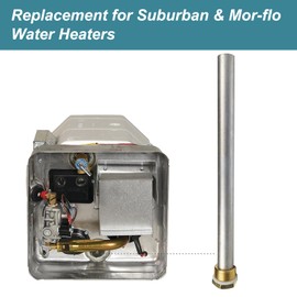 Anode Rod for RV Water Heater, 10.0" Long 0.75" Diameter Thickened Magnesium Anode with 3/4" NPT Threads, Fits Suburban and Mor-Flo Camper Water Heaters