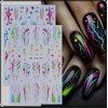 Unbranded 2 Sheets Abstract Graffiti Lightning Bolt Star French Nail